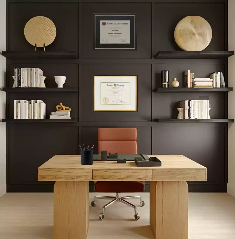 Contemporary, Modern Reading Room Design by Havenly Interior Designer Luciana