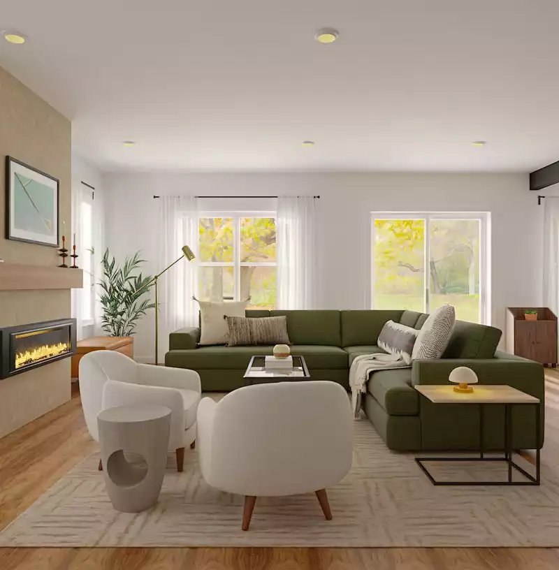 Modern, Bohemian Living Room Design by Havenly Interior Designer Tommye