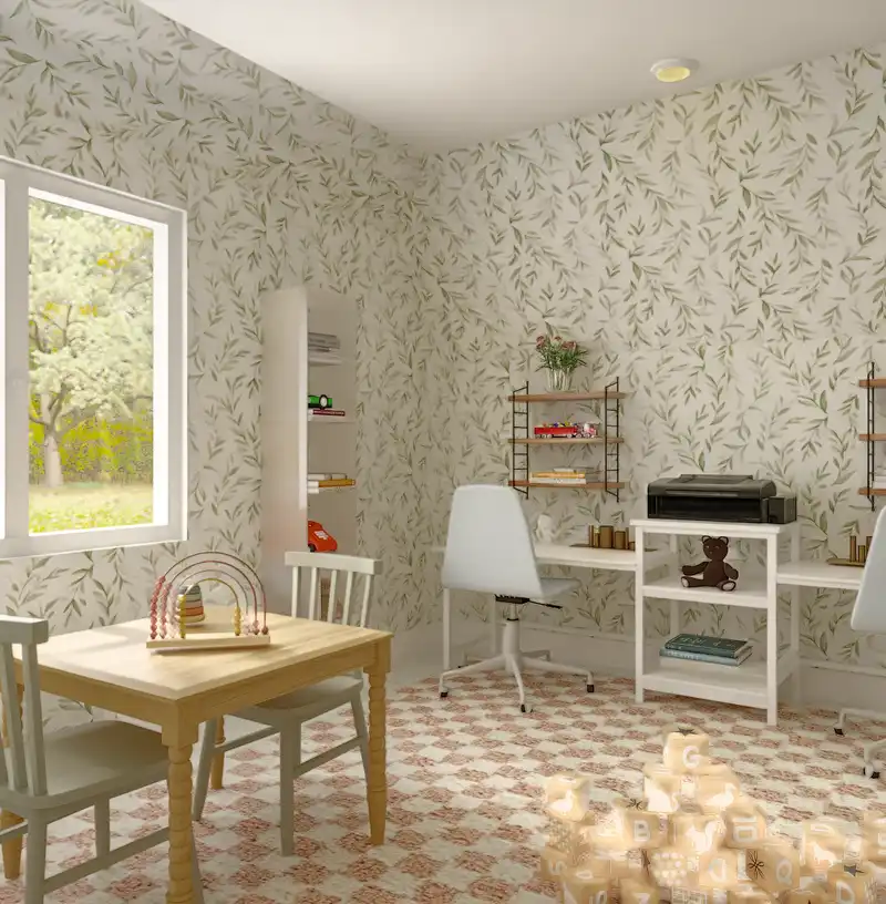 Modern, Traditional, Farmhouse Playroom Design by Havenly Interior Designer Tommye