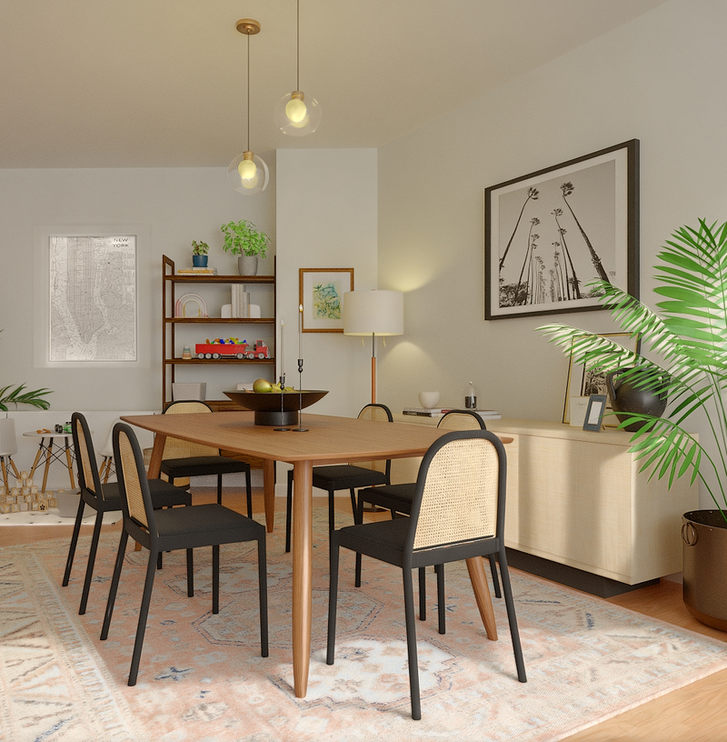 Contemporary, Modern, Transitional, Scandinavian, Inspired Modern Dining Room Design by Havenly Interior Designer Daniella