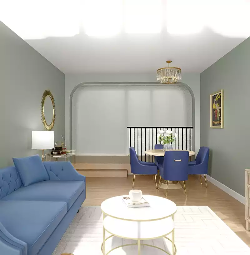 Glam Living Room Design by Havenly Interior Designer Hazel