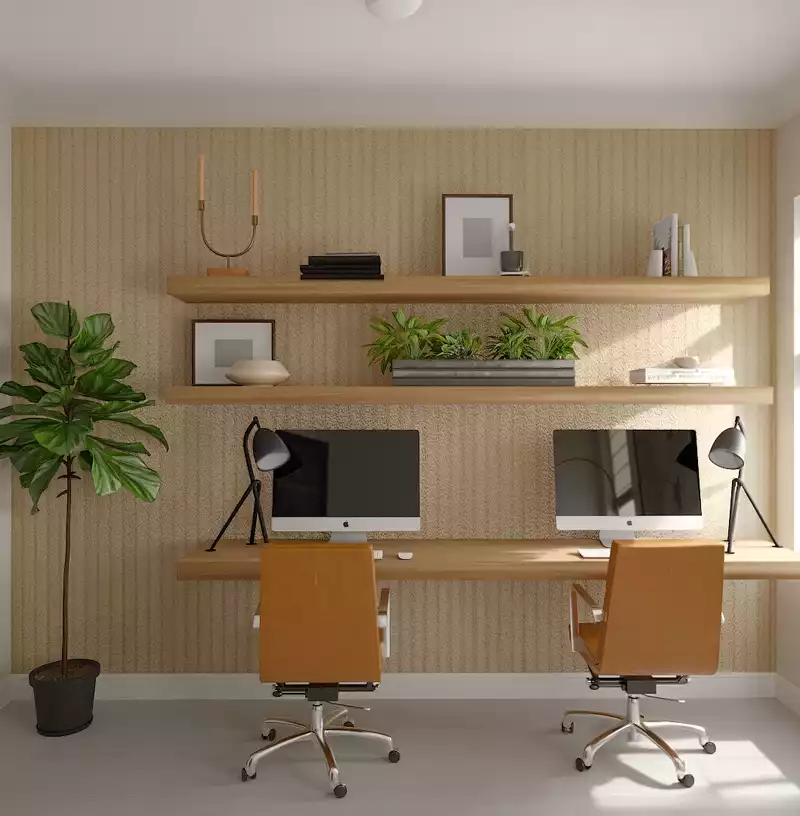 Modern, Classic Office Design by Havenly Interior Designer Laura