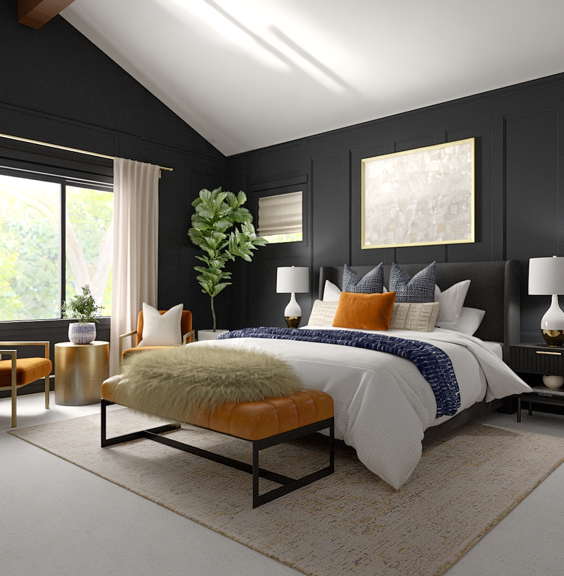 Transitional, Vintage, Classic Contemporary Bedroom Design by Havenly Interior Designer Sana