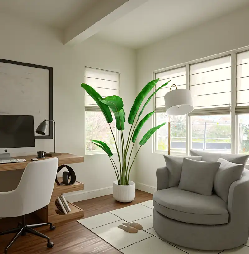 California Cool Office Design by Havenly Interior Designer Ashley