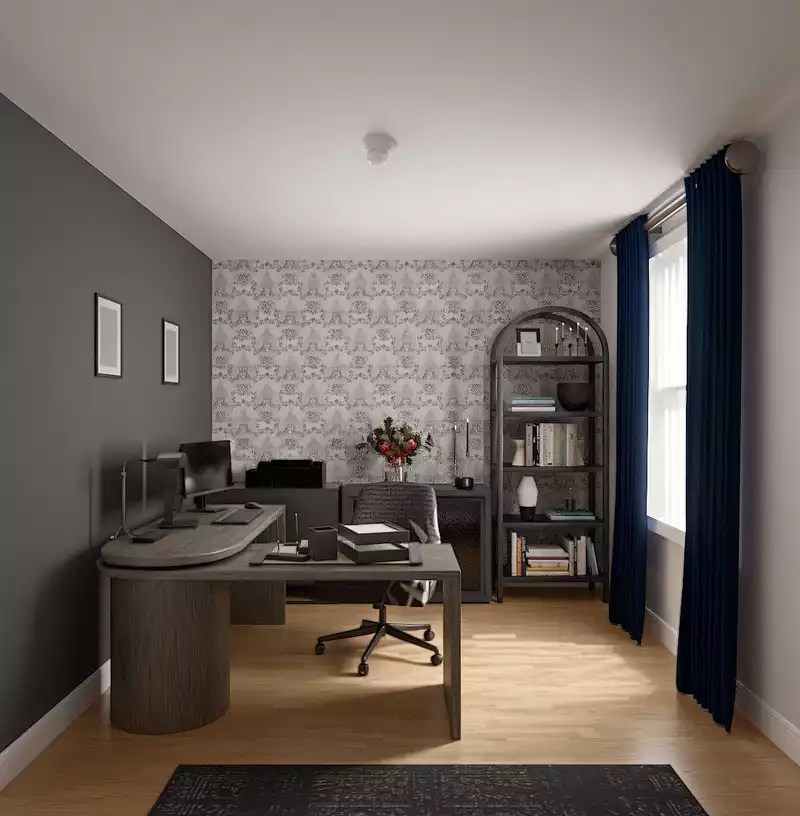 Eclectic, Library Office Design by Havenly Interior Designer Hazel