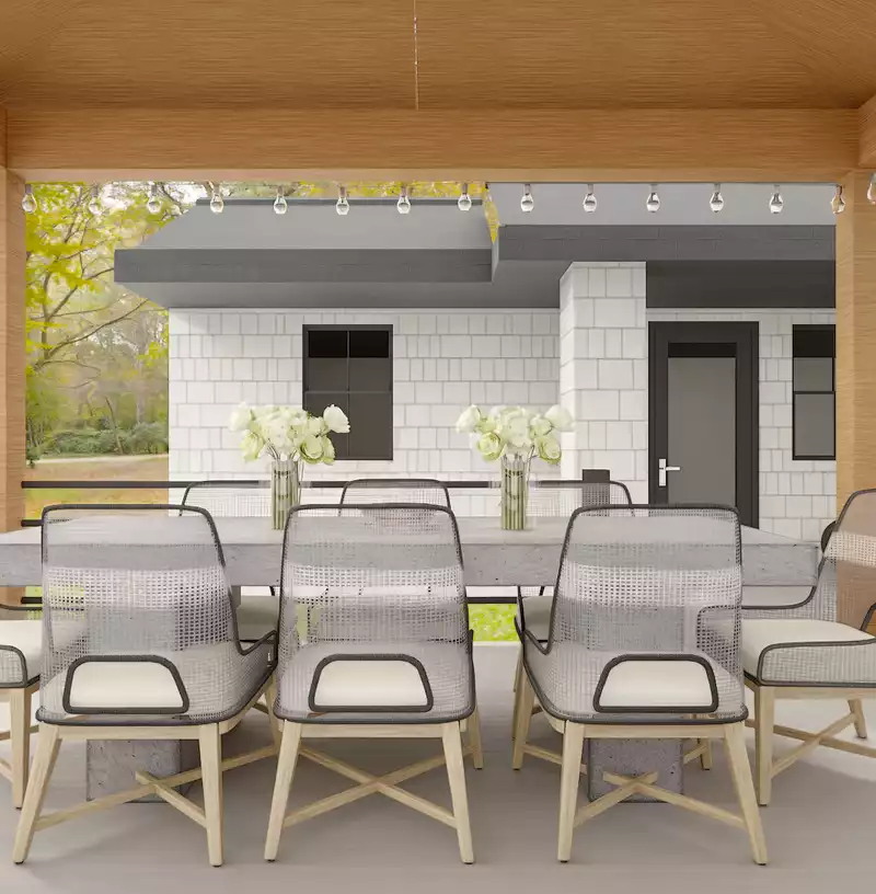 Modern, Classic, Glam Outdoor Space Design by Havenly Interior Designer Toussaint