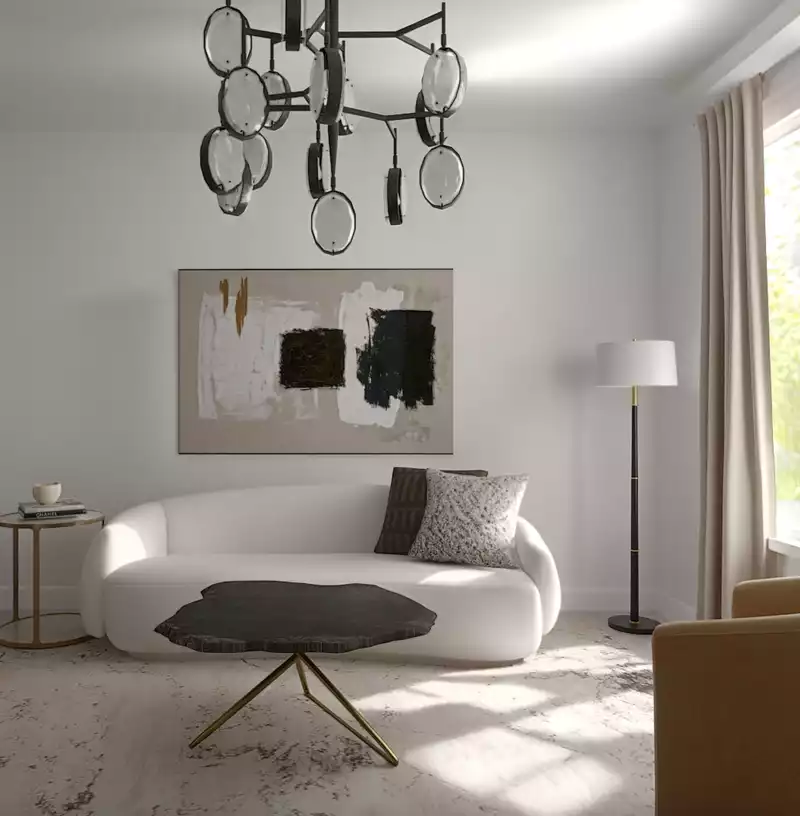Modern, Classic, Minimal, Organic Modern Living Room Design by Havenly Interior Designer Laura