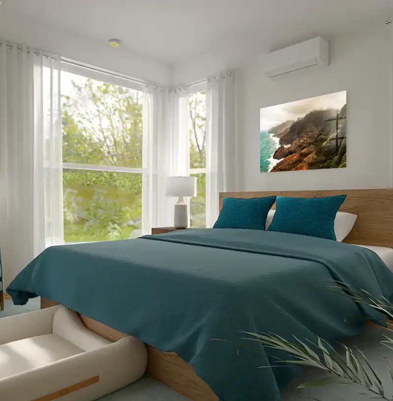 Modern, Coastal Bedroom Design by Havenly Interior Designer Stephanie