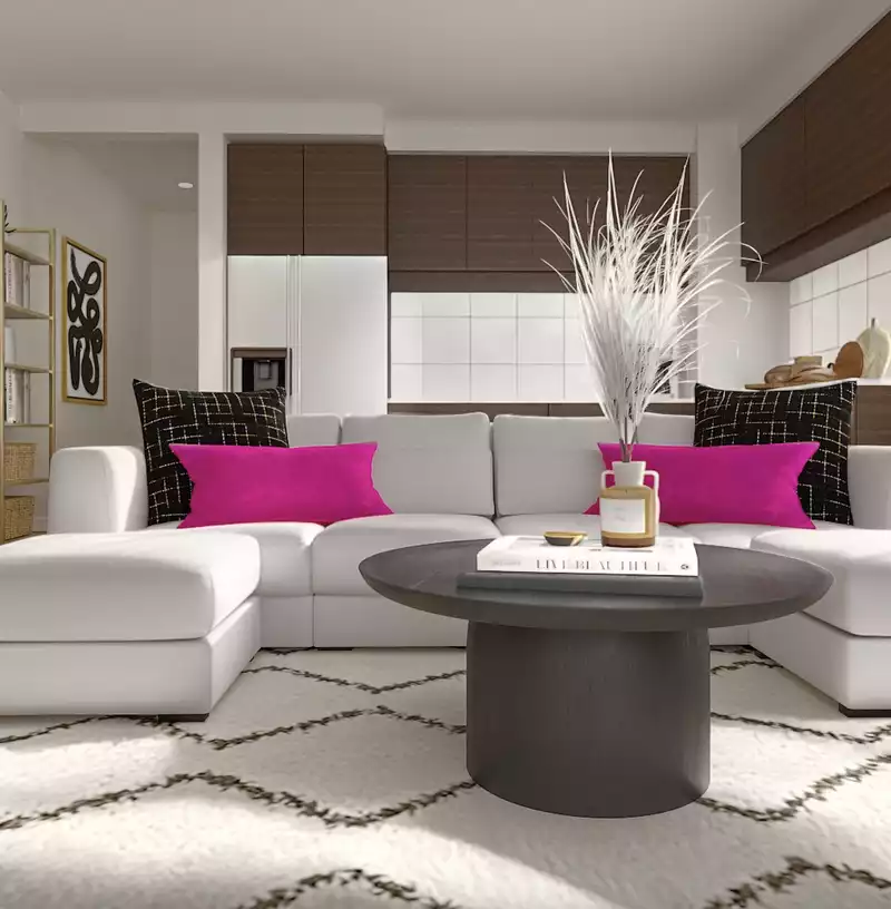 Modern, Eclectic, Traditional, Parisian Modern Living Room Design by Havenly Interior Designer Vye