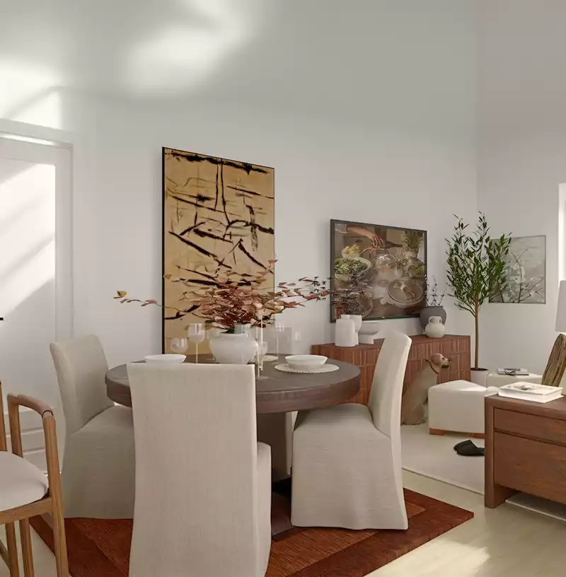 Modern Cottage, Traditional Charm Dining Room Design by Havenly Interior Designer Jamie