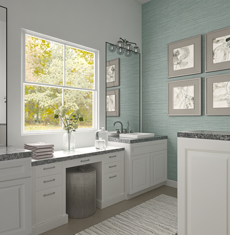 Contemporary, Transitional Bathroom Design by Havenly Interior Designer Luciana