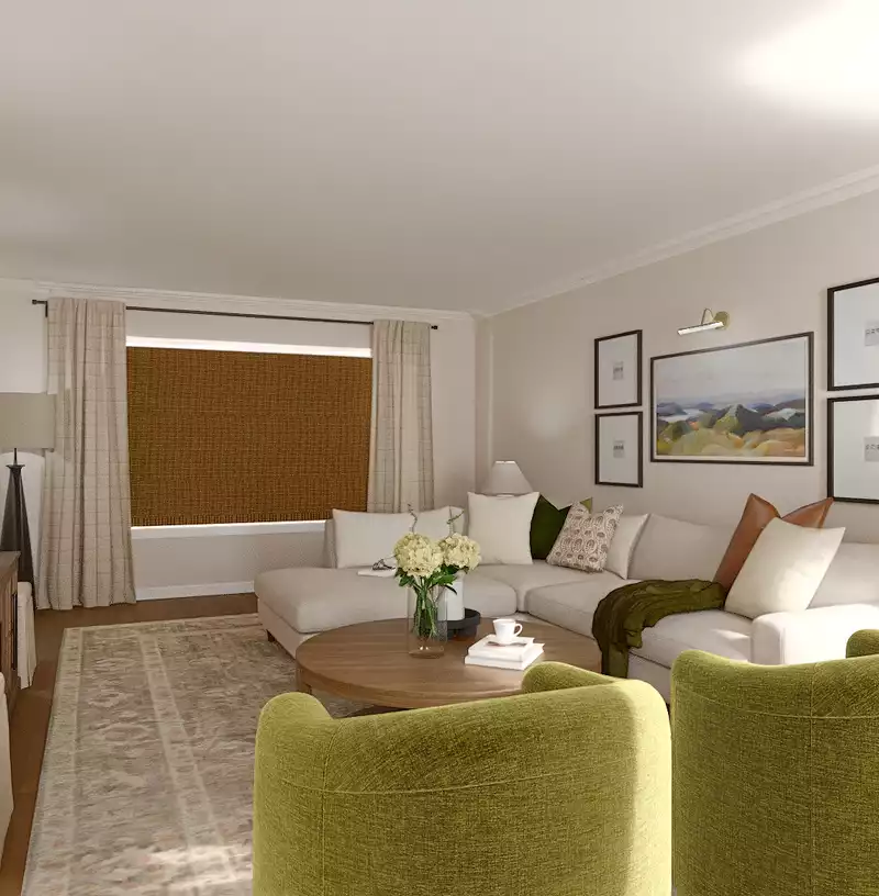Modern, Classic, Transitional Living Room Design by Havenly Interior Designer Toussaint
