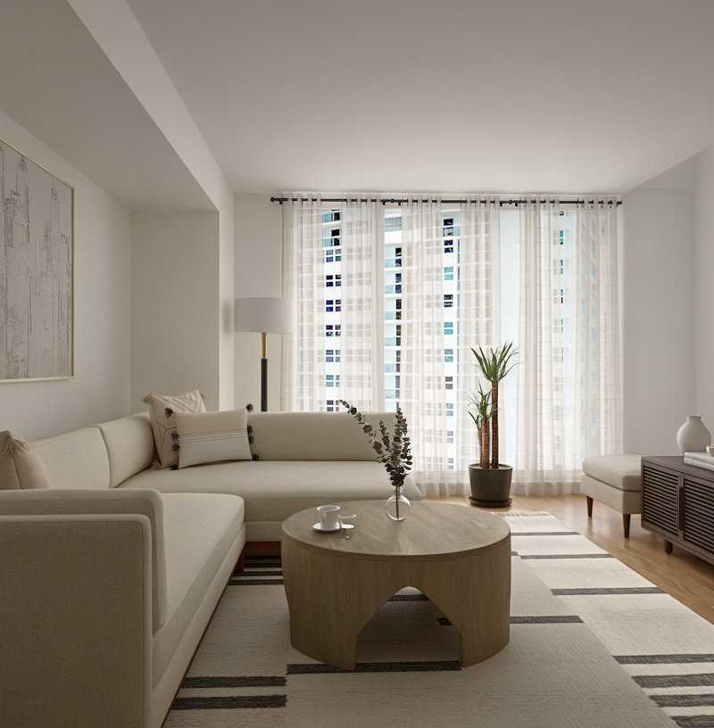 Modern, Midcentury Modern, Organic Modern Living Room Design by Havenly Interior Designer Erlita