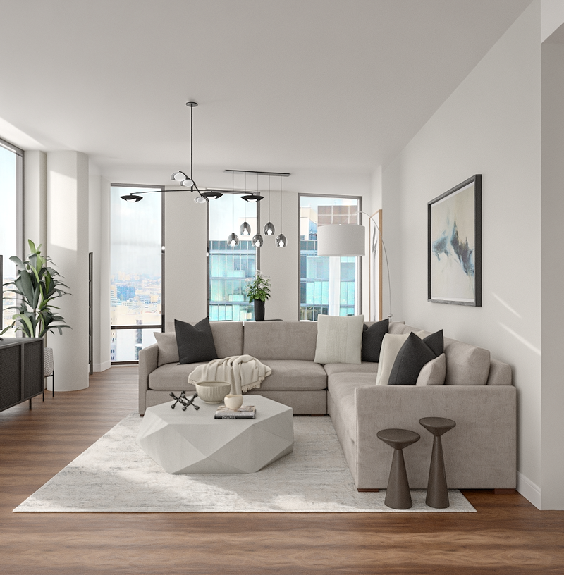 Modern, Minimal, Scandinavian Living Room Design by Havenly Interior Designer Tess