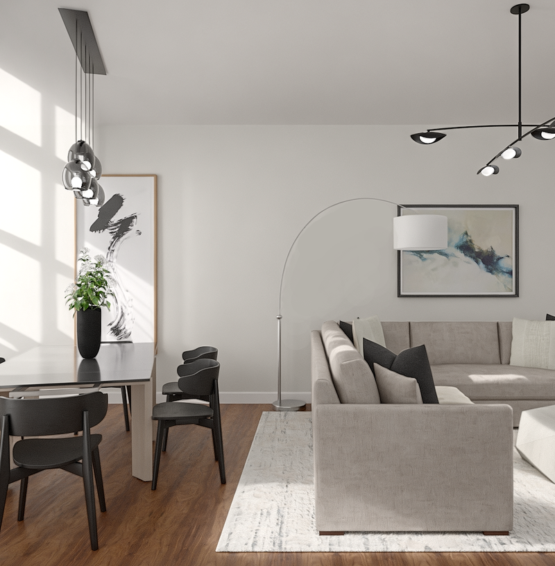 Modern, Minimal, Scandinavian Living Room Design by Havenly Interior Designer Tess