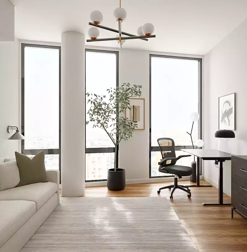 Modern, Minimal, Scandinavian Office Design by Havenly Interior Designer Tess