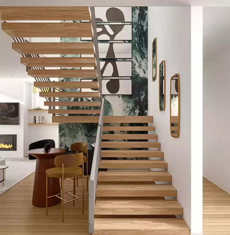 Modern, Midcentury Modern, Artful Eclectic Entryway Design by Havenly Interior Designer Jamie