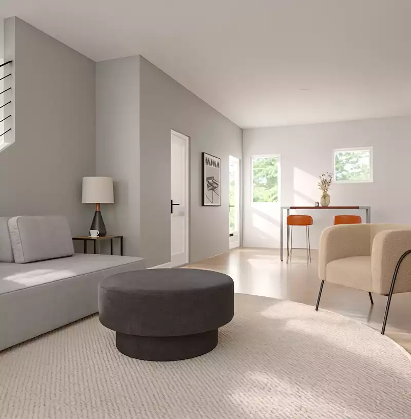 Contemporary Living Room Design by Havenly Interior Designer Rutu