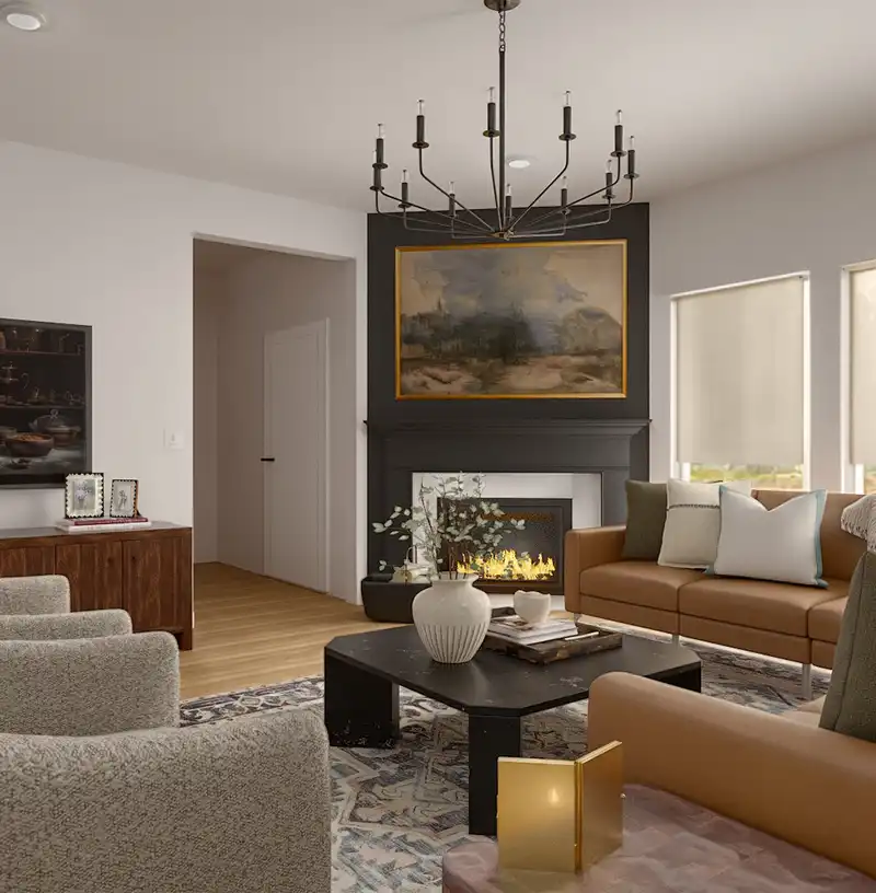 Traditional, Classic Contemporary Living Room Design by Havenly Interior Designer Jamie