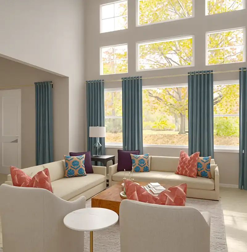 Modern, Glam Living Room Design by Havenly Interior Designer Courtney