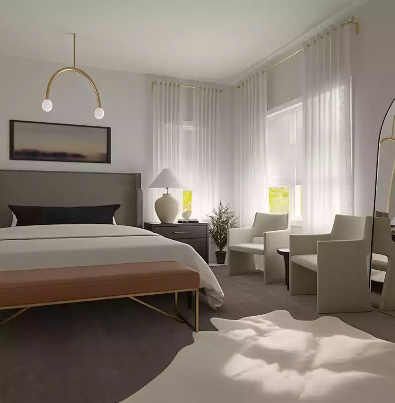Contemporary, Modern Bedroom Design by Havenly Interior Designer Maura