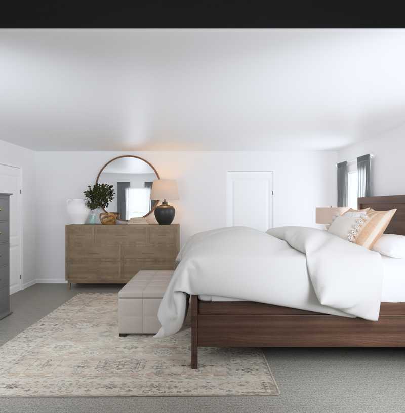 Modern, Classic, Bohemian, Farmhouse Bedroom Design by Havenly Interior Designer Erin