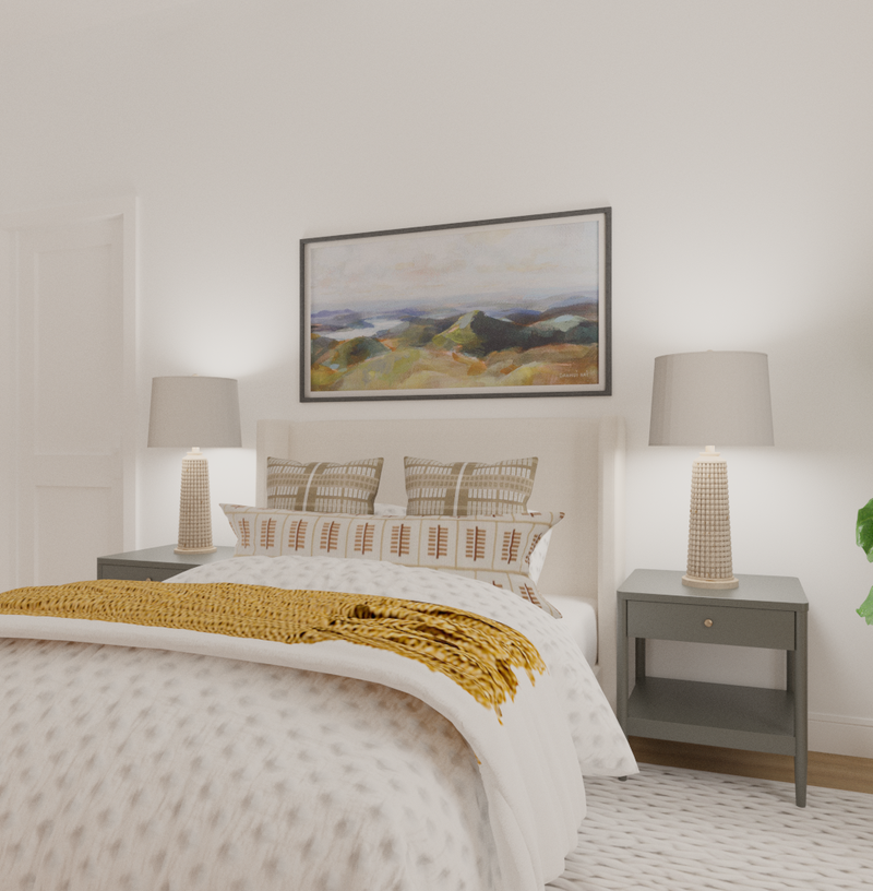 Eclectic, Vintage Bedroom Design by Havenly Interior Designer Danielle