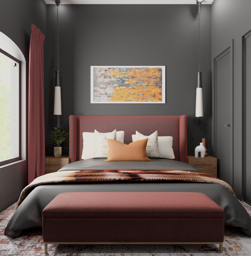 Modern, Eclectic, Global, Organic Modern Bedroom Design by Havenly Interior Designer Danielle