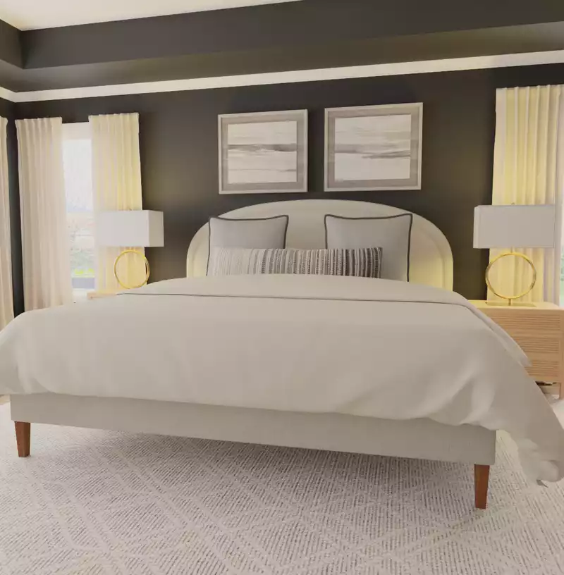 Modern, Organic Modern Bedroom Design by Havenly Interior Designer Danielle