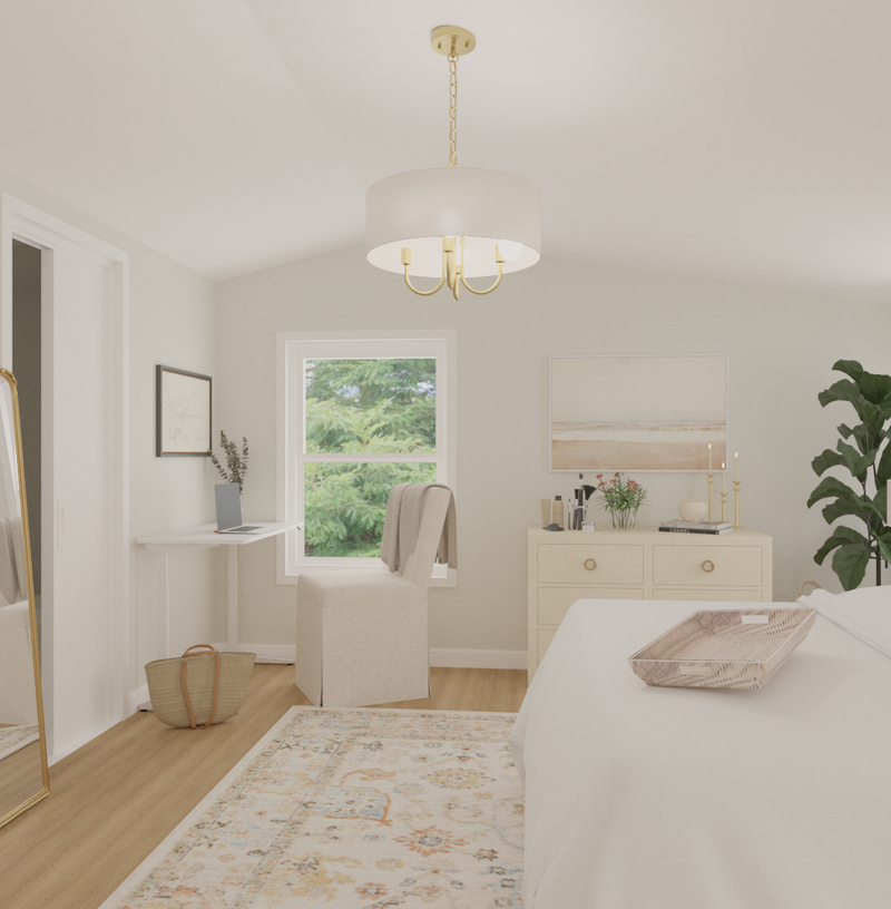 Coastal, Transitional Bedroom Design by Havenly Interior Designer Amy