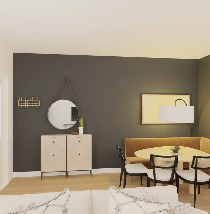 Modern, Eclectic, Bohemian Living Room Design by Havenly Interior Designer Danielle