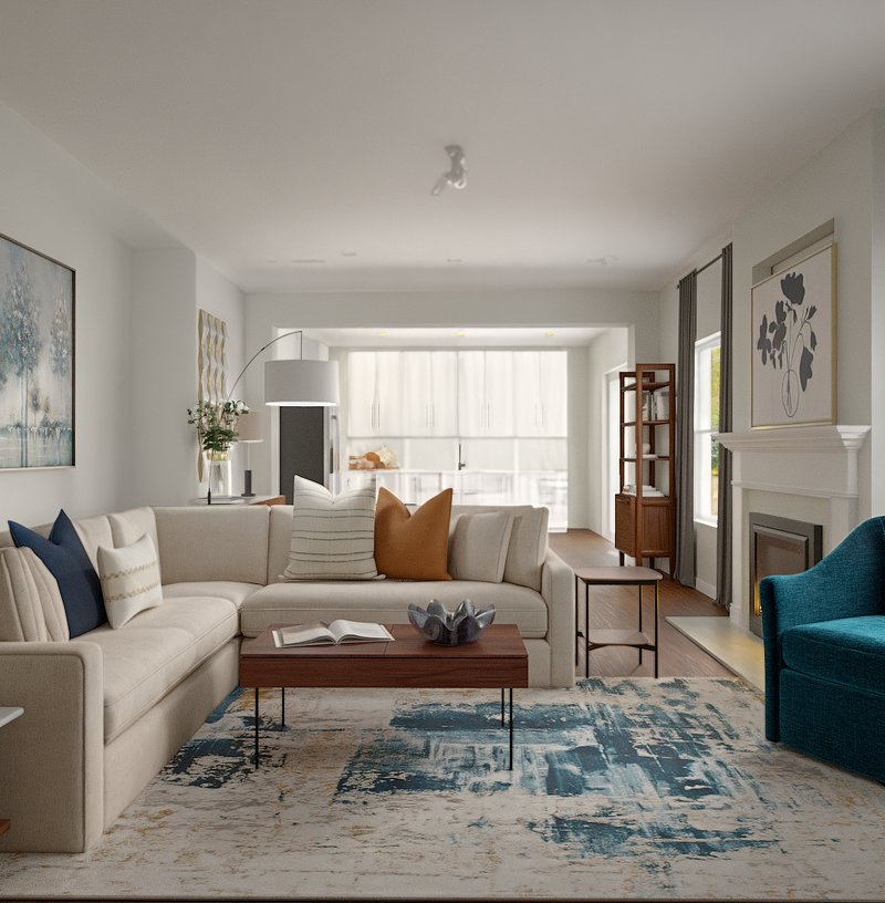 Modern, Classic Living Room Design by Havenly Interior Designer Alyssa