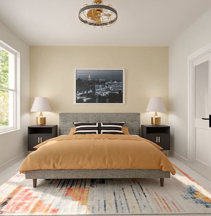 Contemporary, Classic, Glam, Parisian Modern Bedroom Design by Havenly Interior Designer Alyssa
