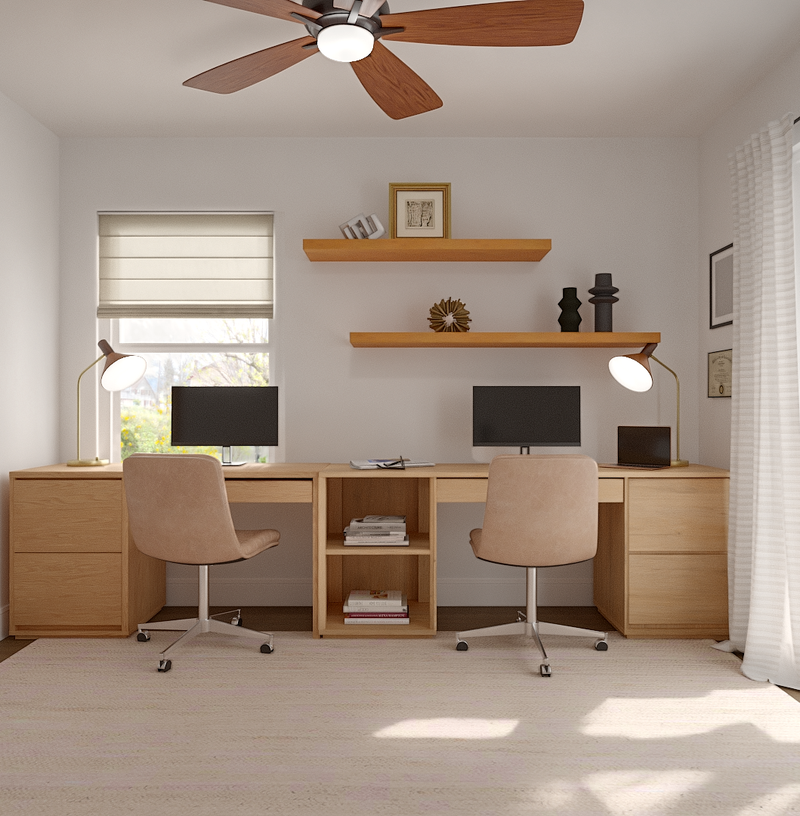 Contemporary, Modern, Minimal, Organic Modern Office Design by Havenly Interior Designer Alix