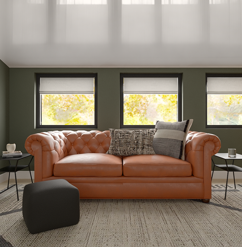 Classic, Industrial Living Room Design by Havenly Interior Designer Marisa