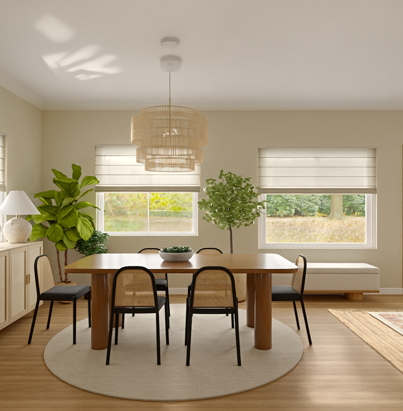 Minimal, Scandinavian, Organic Modern Dining Room Design by Havenly Interior Designer Tara