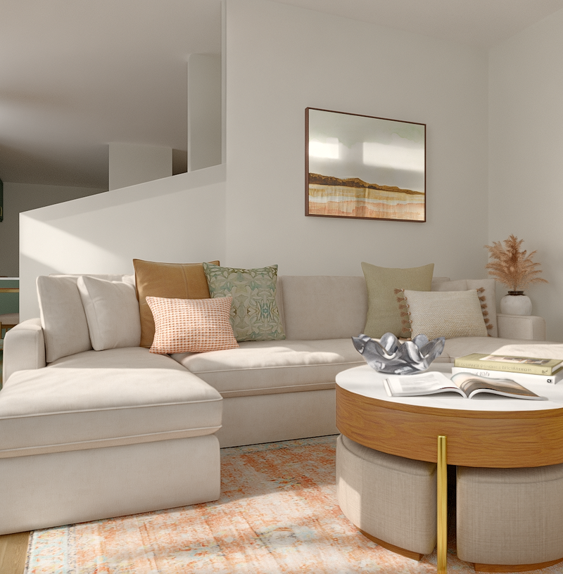 Classic, Transitional, Traditional Charm Living Room Design by Havenly Interior Designer Alyssa