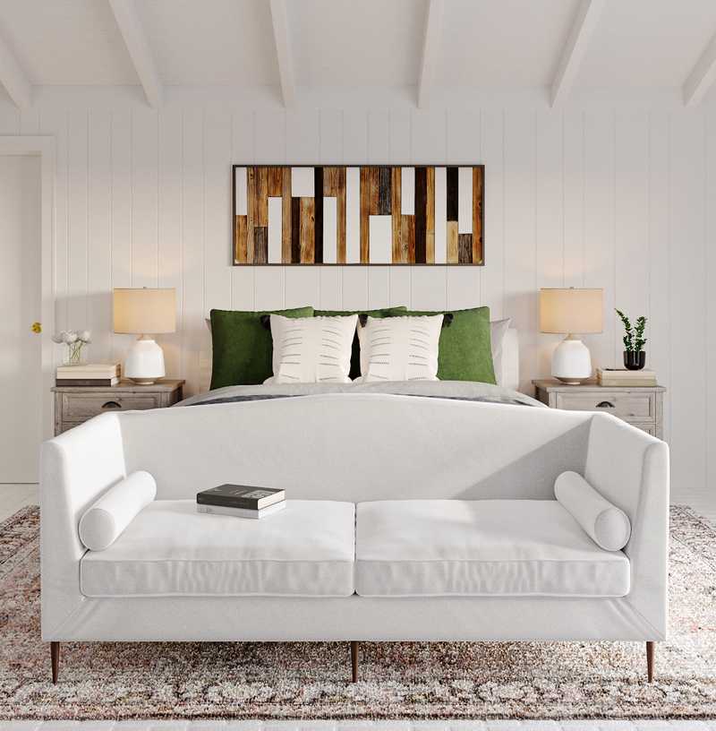 Bohemian, Farmhouse, Minimal Bedroom Design by Havenly Interior Designer Carla