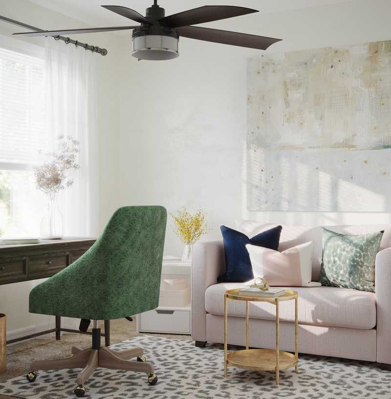 Classic, Farmhouse, Transitional Office Design by Havenly Interior Designer June