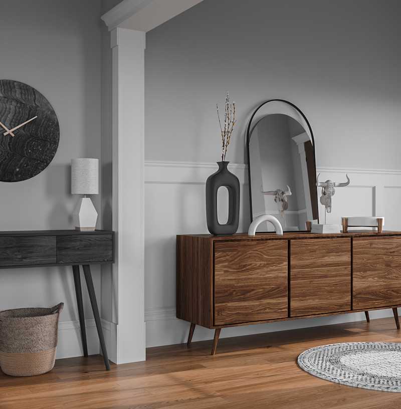 Modern, Midcentury Modern, Scandinavian Entryway Design by Havenly Interior Designer Hayley