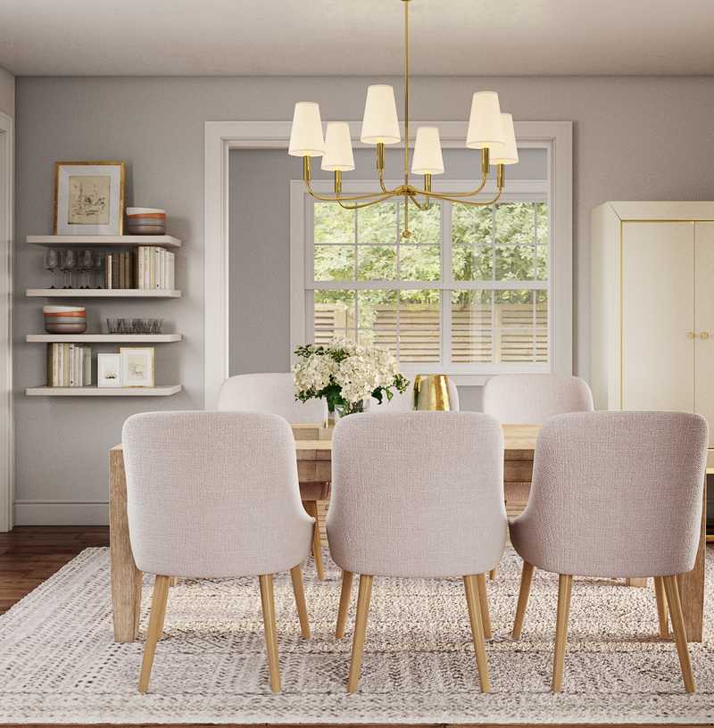 Contemporary, Modern, Classic, Transitional Dining Room Design by Havenly Interior Designer Stacy