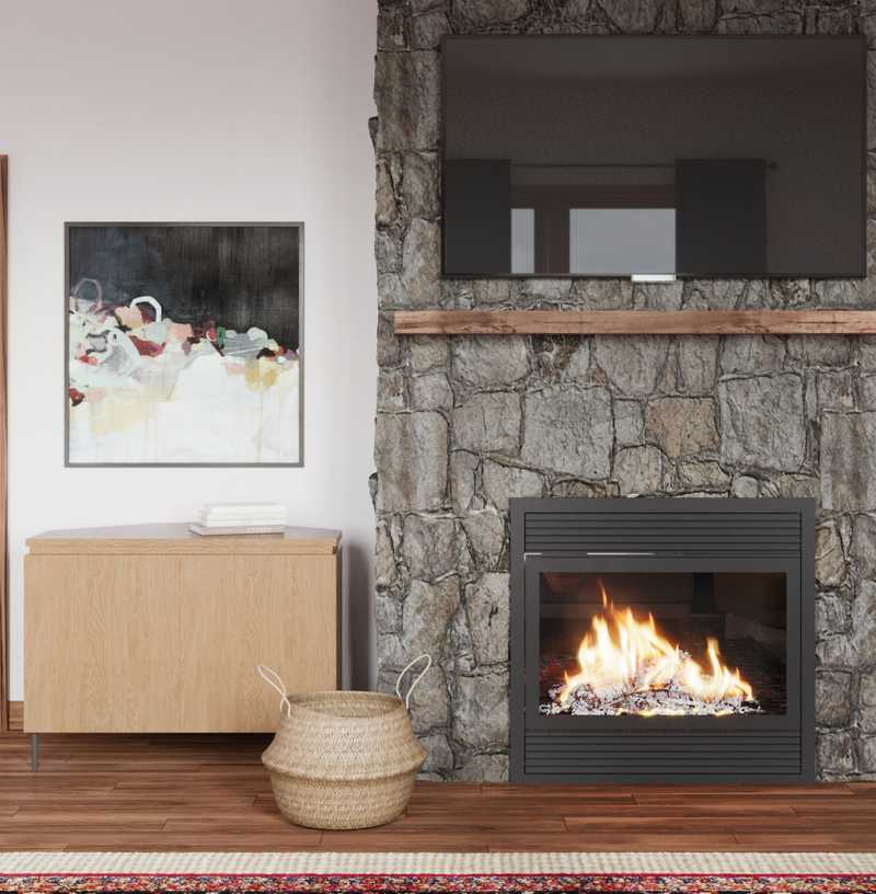 Eclectic, Bohemian, Midcentury Modern Living Room Design by Havenly Interior Designer Kayti