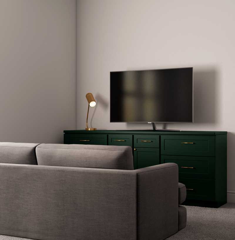 Bohemian, Midcentury Modern Office Design by Havenly Interior Designer Kaylee