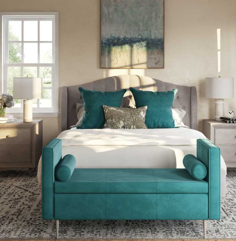 Transitional Bedroom Design by Havenly Interior Designer Sara