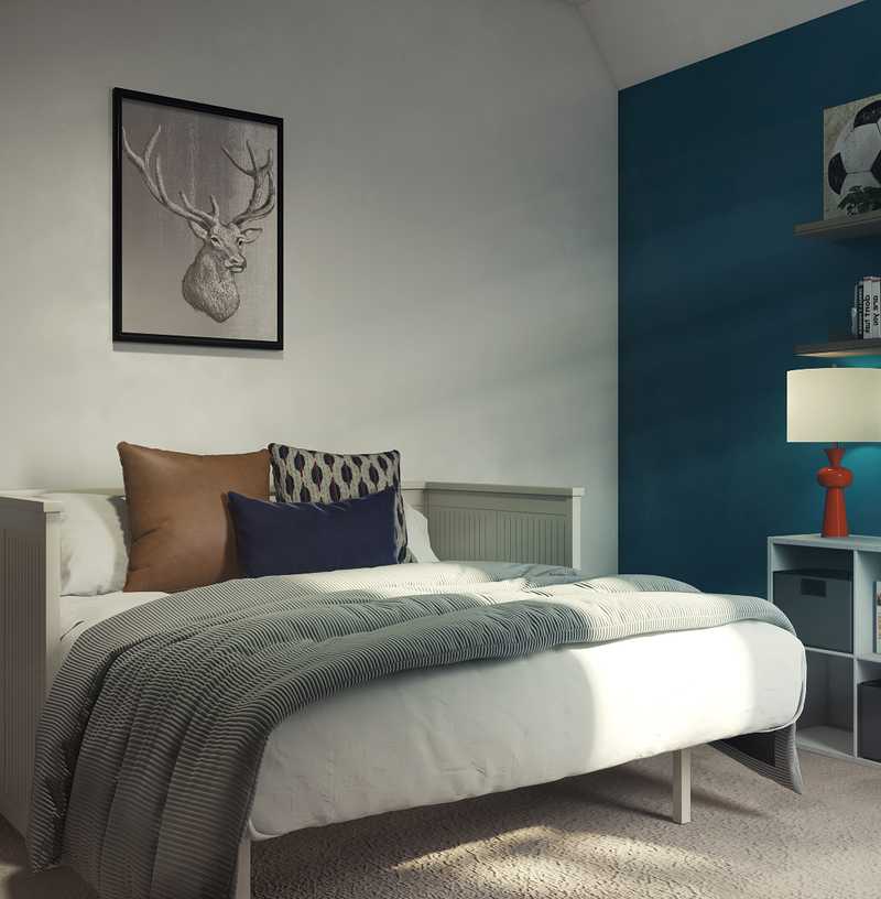 Eclectic, Farmhouse, Transitional Bedroom Design by Havenly Interior Designer Nicole