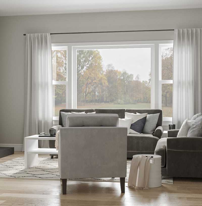 Classic, Traditional, Minimal Living Room Design by Havenly Interior Designer Katie