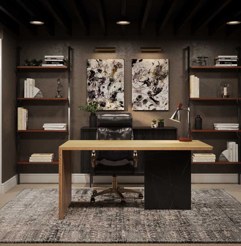 Modern, Industrial Office Design by Havenly Interior Designer Ivanna