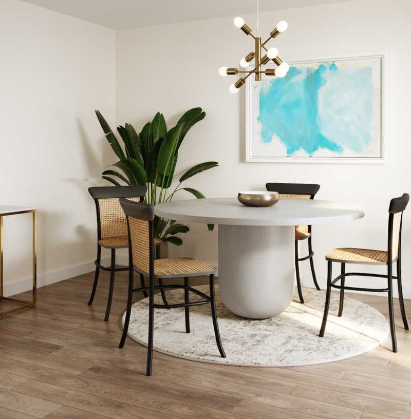 Midcentury Modern, Scandinavian Dining Room Design by Havenly Interior Designer Gonzalo