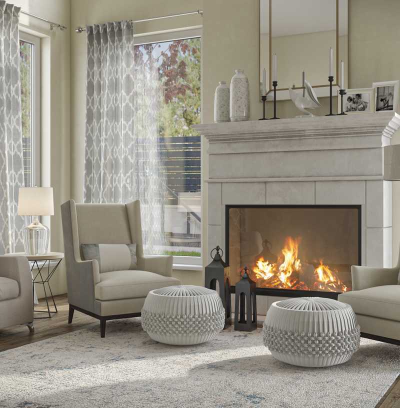 Classic, Coastal Living Room Design by Havenly Interior Designer Anna