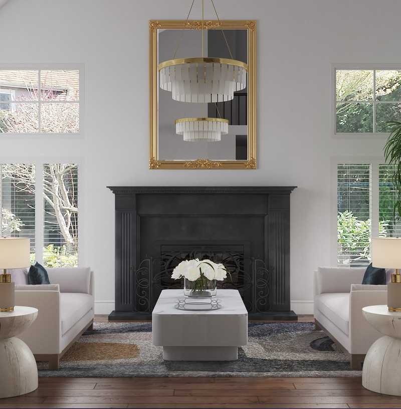 Modern Living Room Design by Havenly Interior Designer Karen